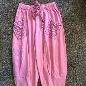 Pink Floral Lounge Pants